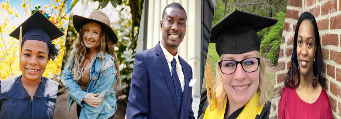 Collage of past students that were a part of the Student Social Work Association